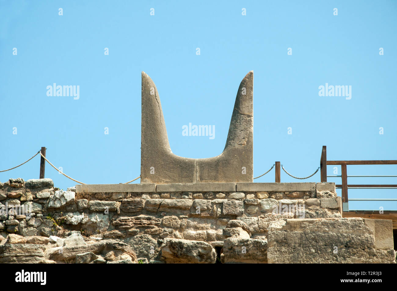 Knossos. Cornes de consécration Banque D'Images