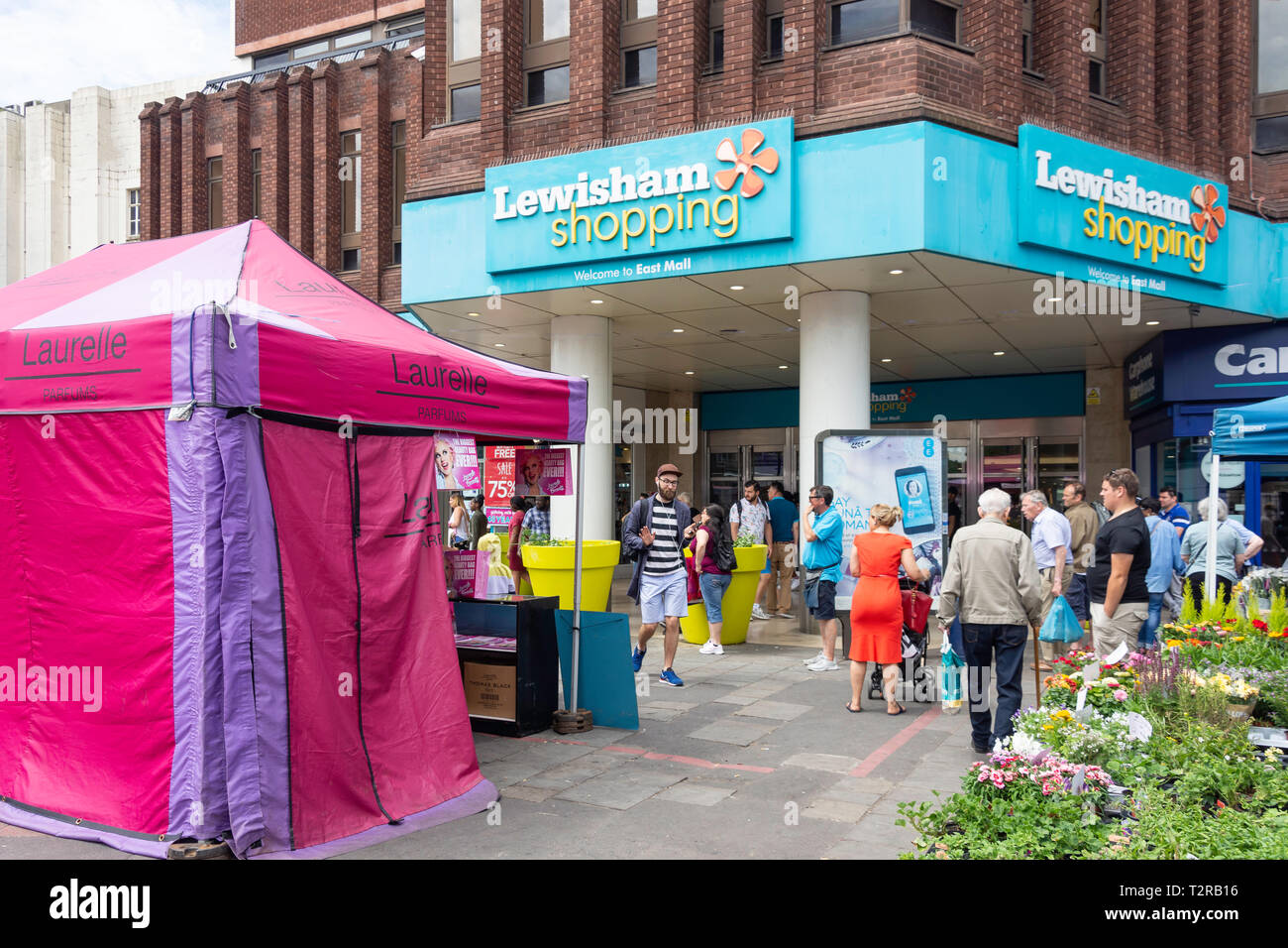 Entrée de East Mall shopping center, Lewisham High Street, Lewisham, Département de Lewisham, Greater London, Angleterre, Royaume-Uni Banque D'Images