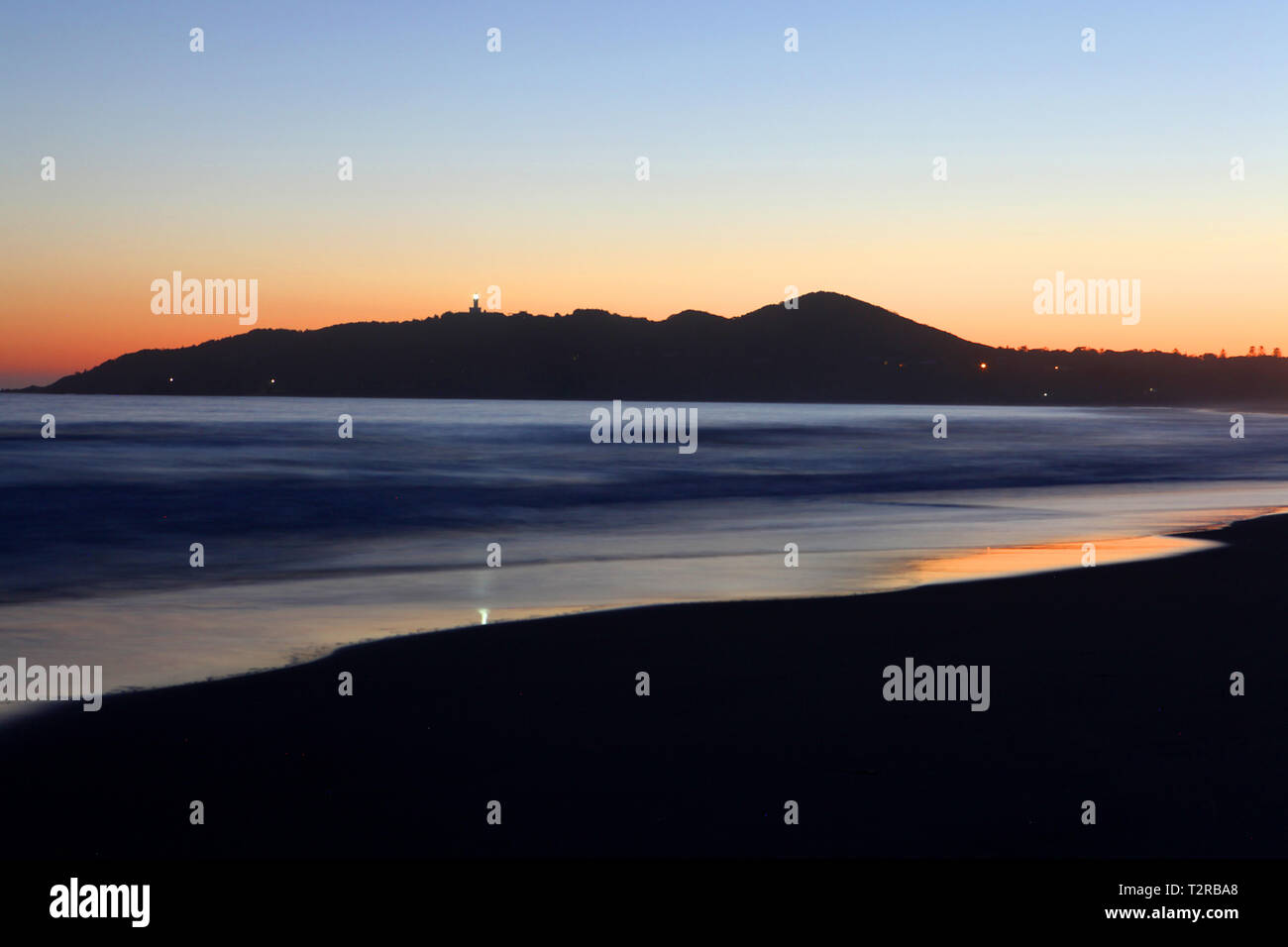 Visiter l'Australie. Vues et sunrise scenics de l'Australie. Byron Bay est situé en Nouvelle-Galles du Sud, et n'est point le plus à l'Australie. Banque D'Images