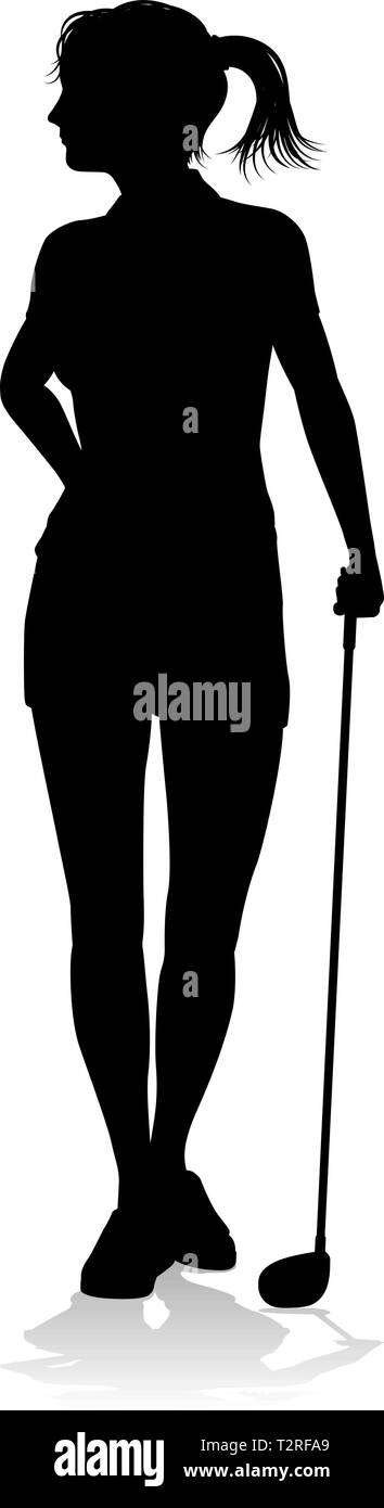 Sports Golf golfeur Personne Silhouette Illustration de Vecteur