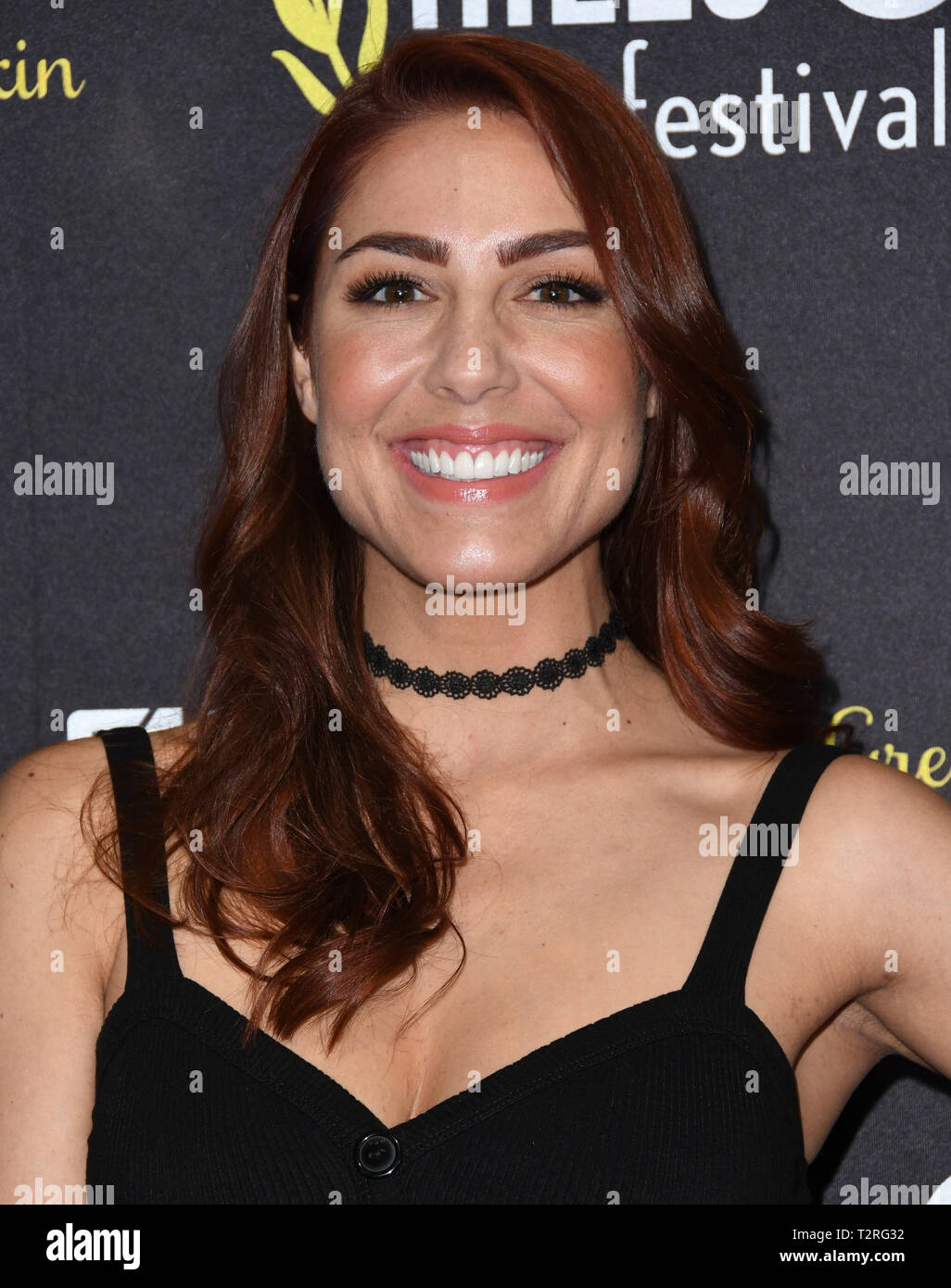 3 avril 2019 - Hollywood, Californie, États-Unis - 03 avril 2019 - Hollywood, Californie - Ambre doux. 19e Congrès annuel Los Angeles Film Festival Soirée d'ouverture s'est tenue au Théâtre chinois de Grauman 6. Crédit photo : Birdie Thompson/AdMedia (crédit Image : © Birdie Thompson/AdMedia via Zuma sur le fil) Banque D'Images