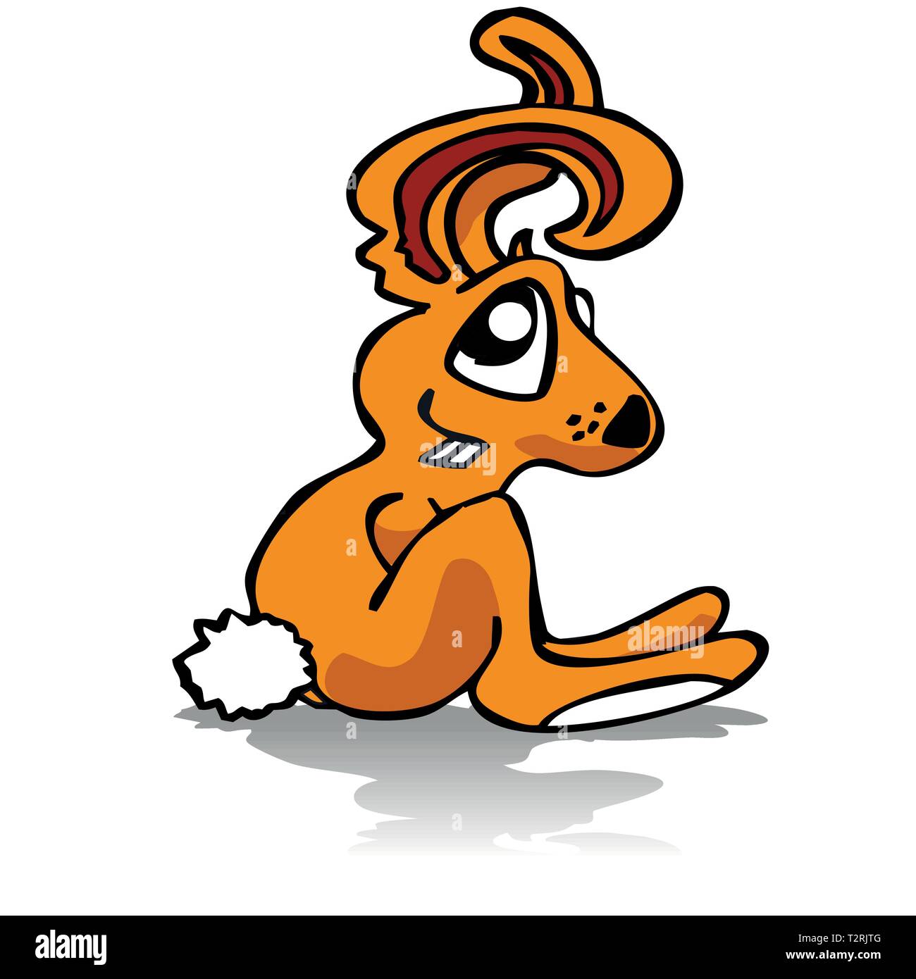 Petit lapin de Pâques et le lapin Illustration de Vecteur