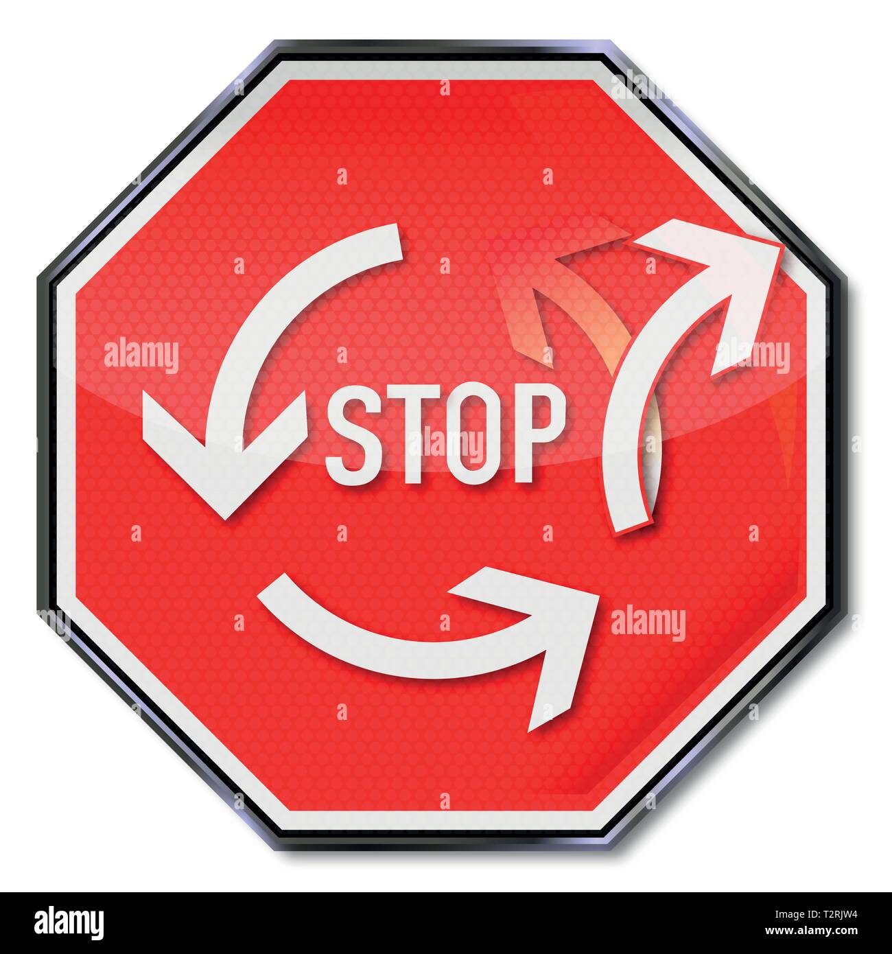 L'excavation de la circulation et de freinage Illustration de Vecteur