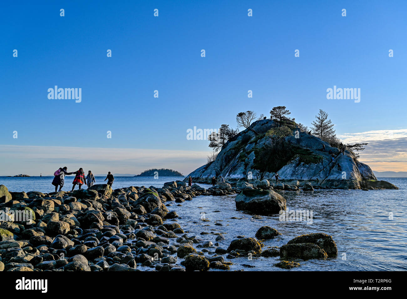 Whyte Island, parc Whytecliff, West Vancouver, British Columbia, Canada Banque D'Images