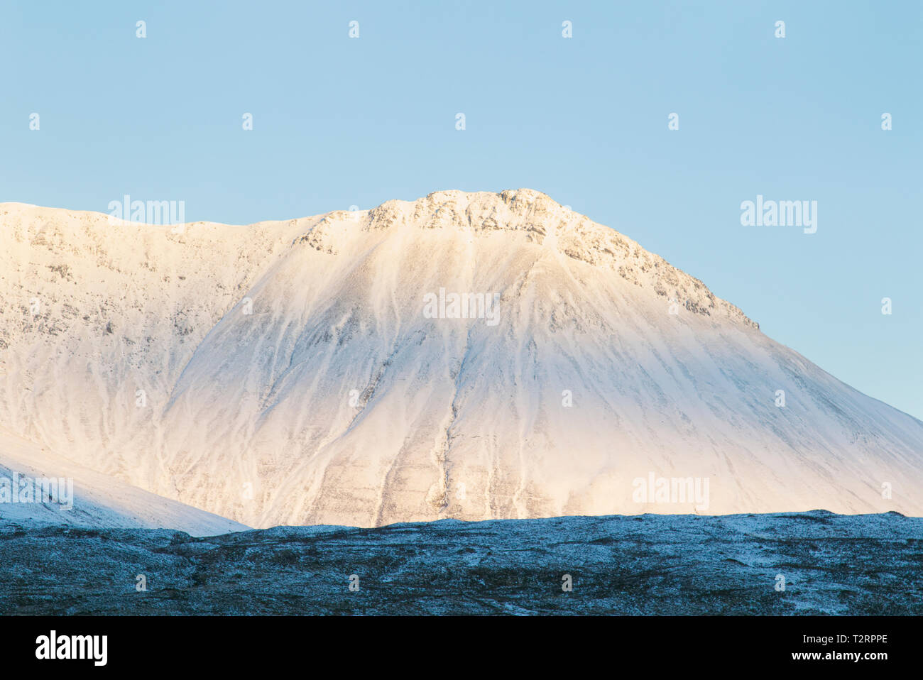 Beinn Dearg Mhor montagne sur Isle of Skye Banque D'Images