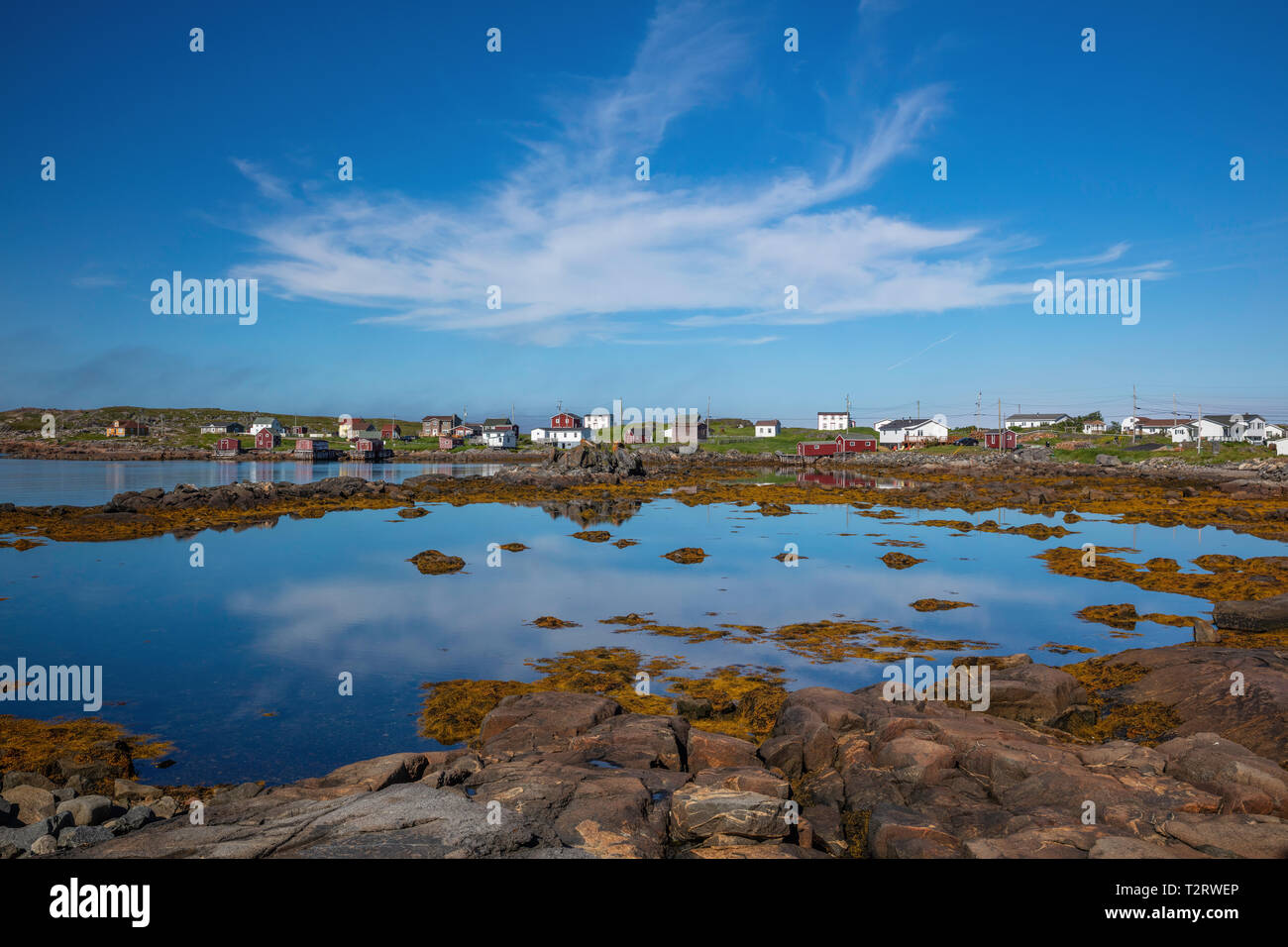 L'inclinaison, l'île Fogo, à Terre-Neuve et Labrador, Canada Banque D'Images
