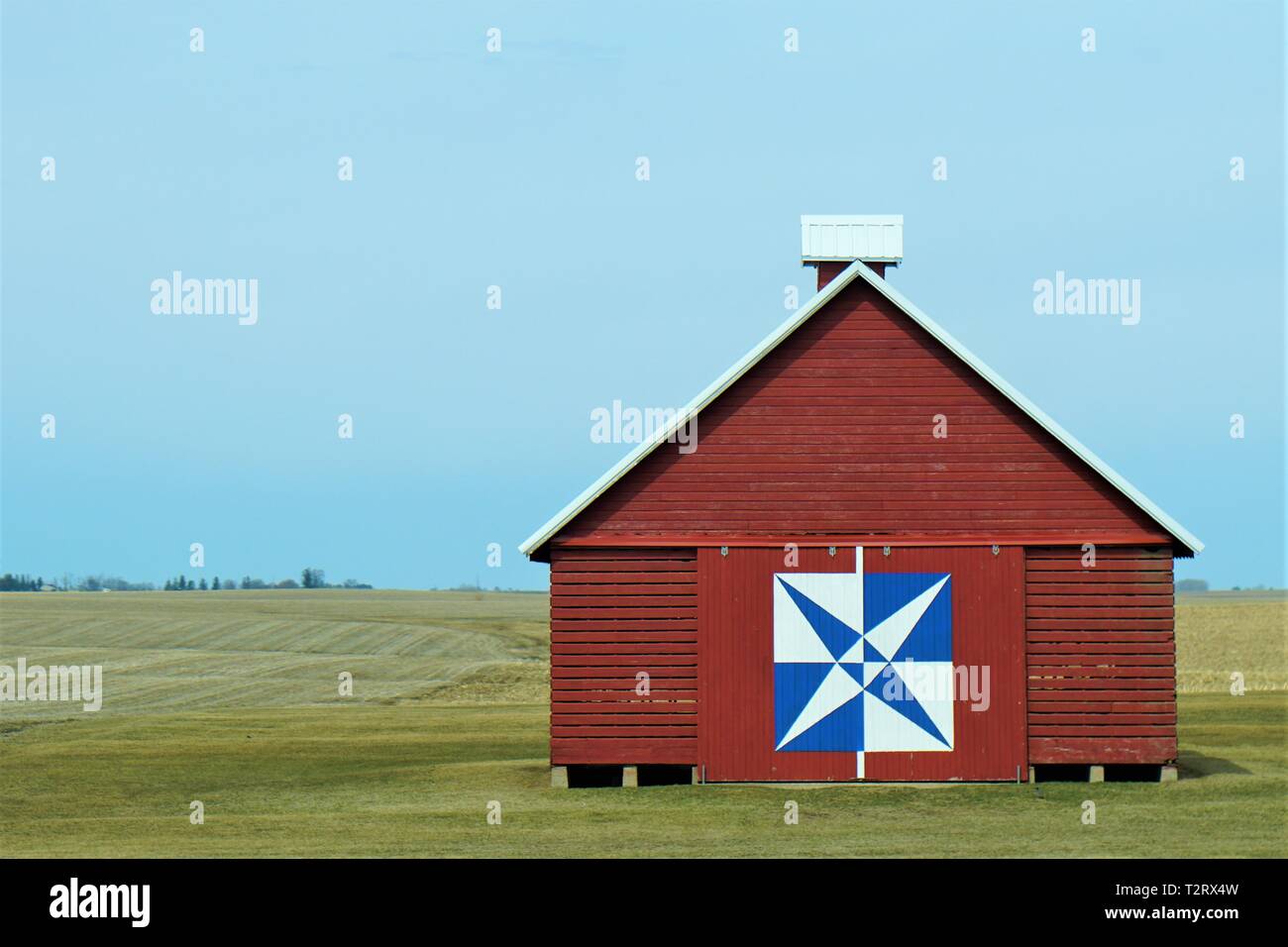 Granges délabrées dot le midwest Banque D'Images
