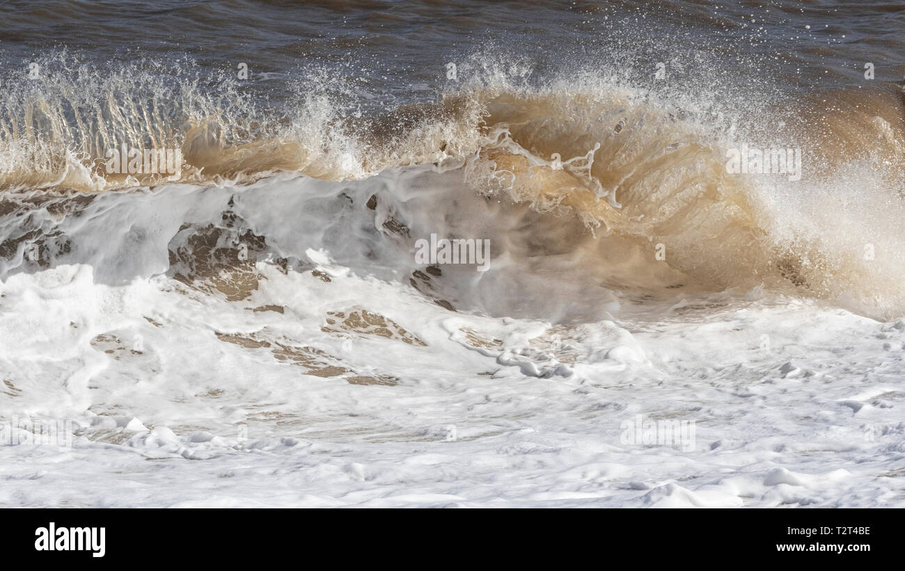 Sculpture de la mer, les vagues et l'eau forte Banque D'Images