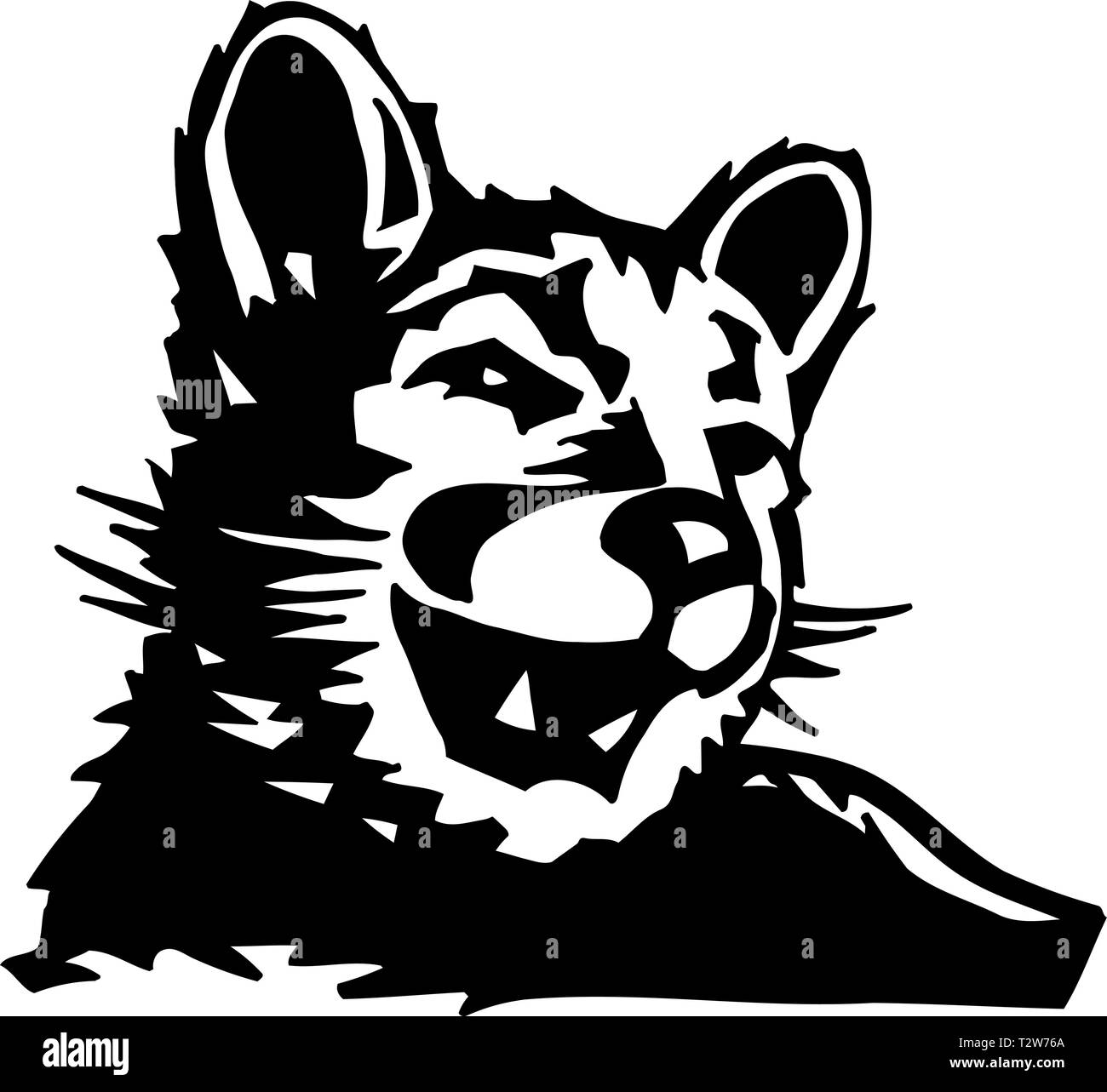 Mountain Lion Illustration Illustration de Vecteur