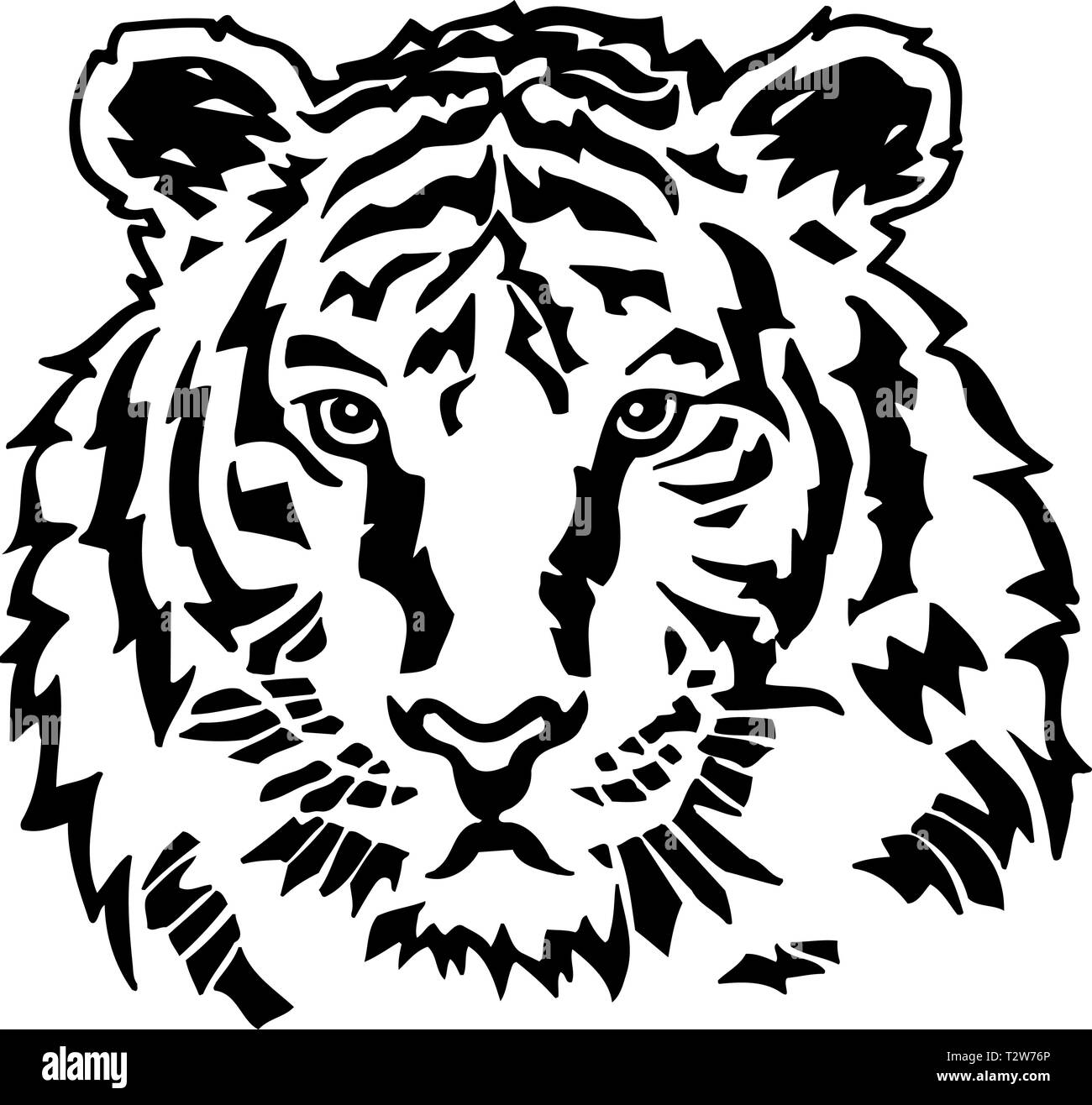 Illustration du tigre Illustration de Vecteur