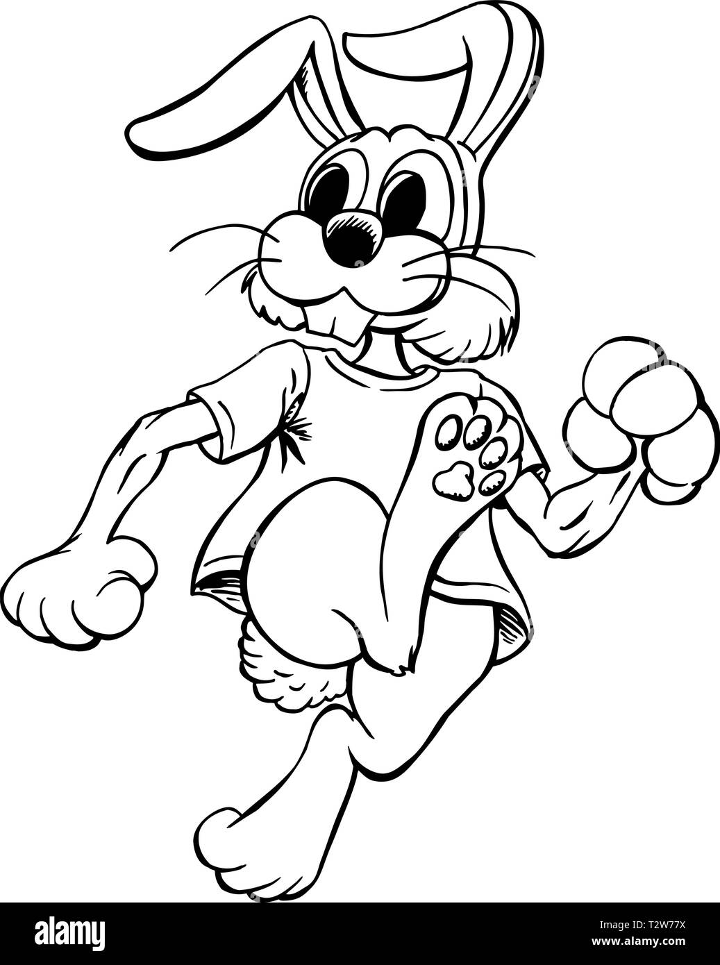 Lapin Cartoon Vector Illustration Illustration de Vecteur