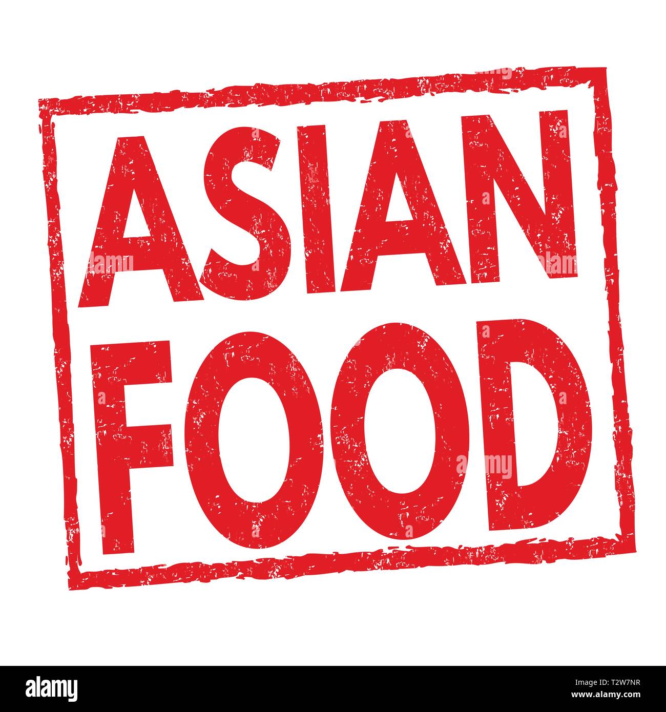 Signe d'aliments asiatiques ou apposer sur fond blanc, vector illustration Illustration de Vecteur