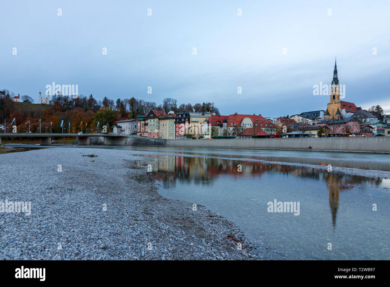 Cityscape Bad Tölz, Bavière, Allemagne Banque D'Images