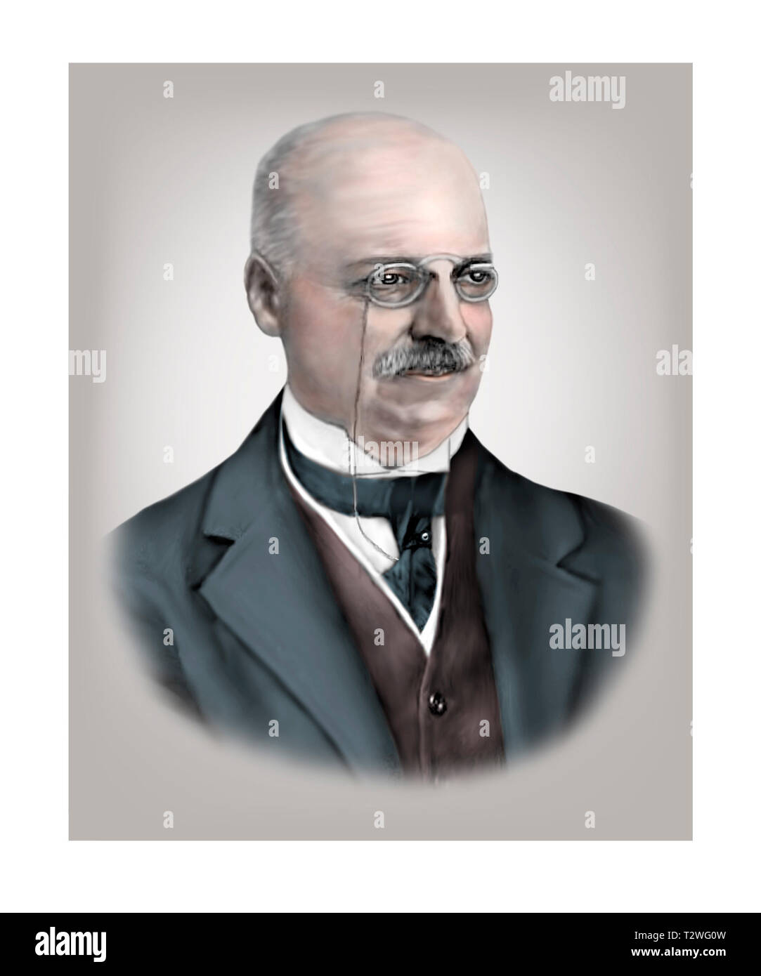 Alois Alzheimer 1864-1915 neurologue psychiatre allemand Banque D'Images