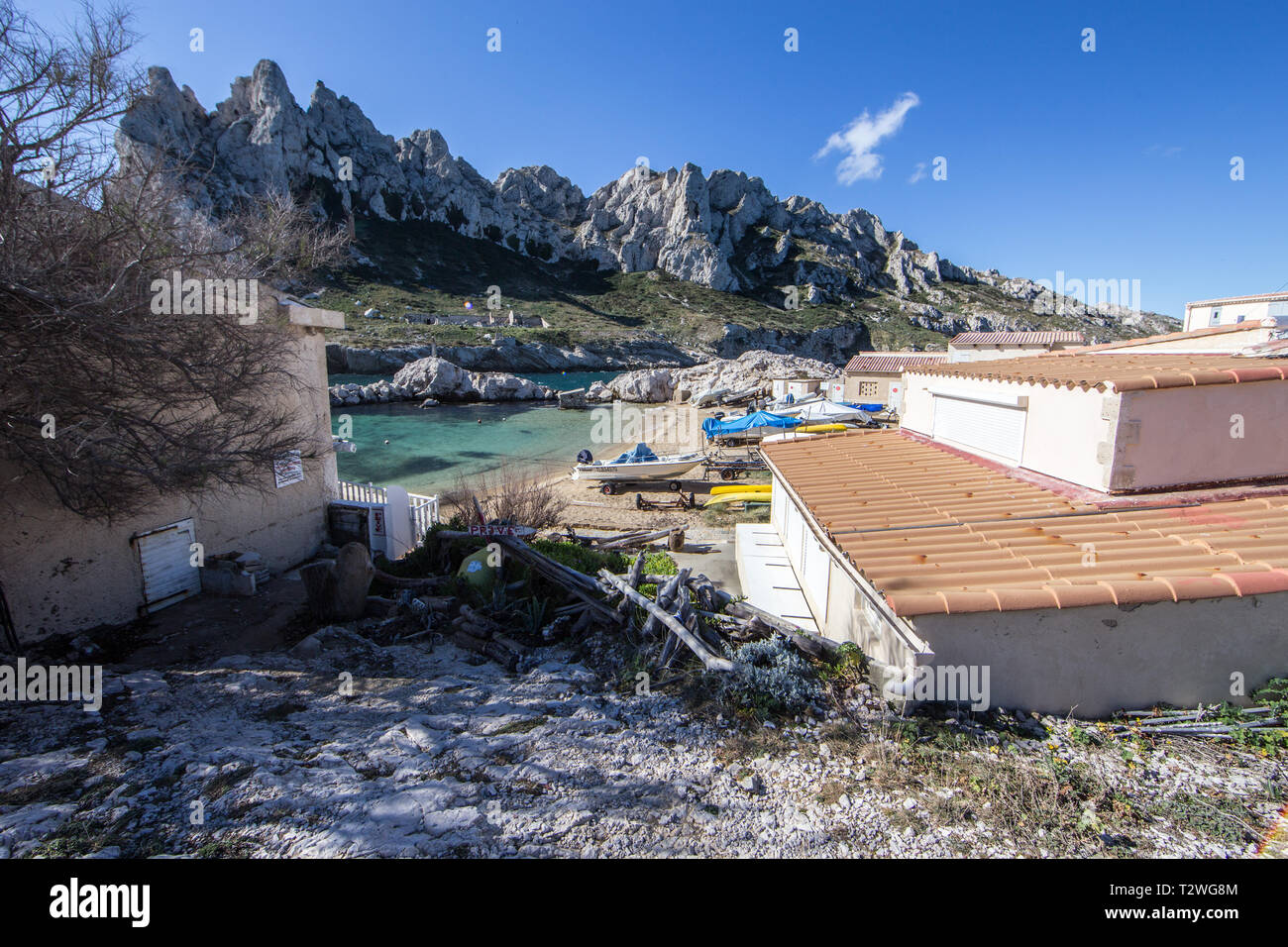 Marseille : cap Croisette Banque D'Images