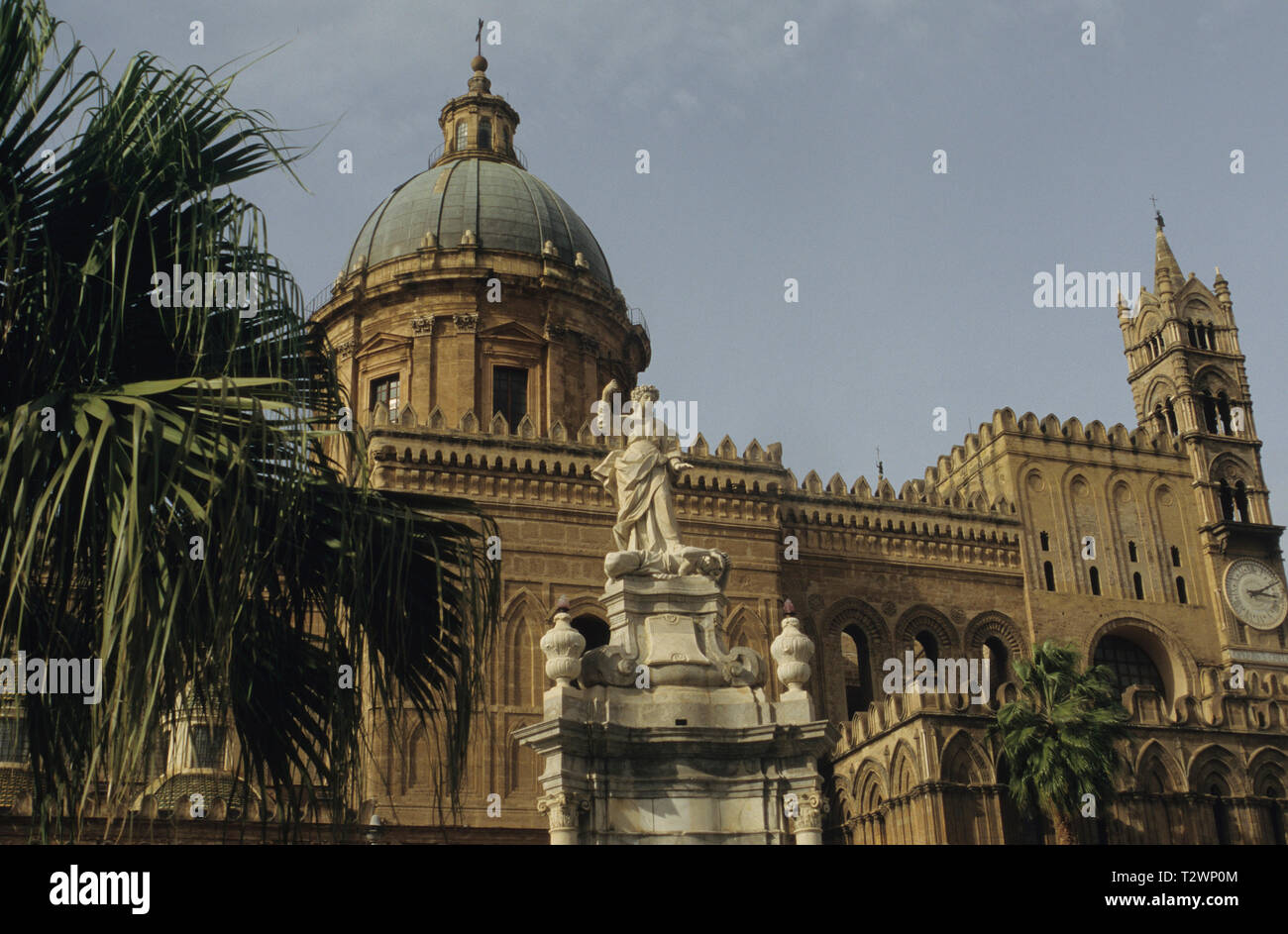 Cathédrale de Palerme, Sicile (Sicile), Italie Banque D'Images