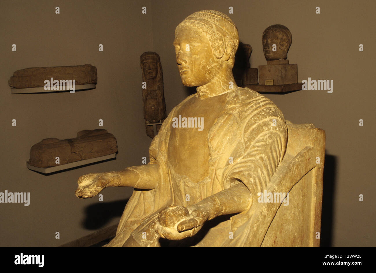 Museo Archeologico Regionale musée archéologique), Palerme, Sicile (Sicile), Italie Banque D'Images