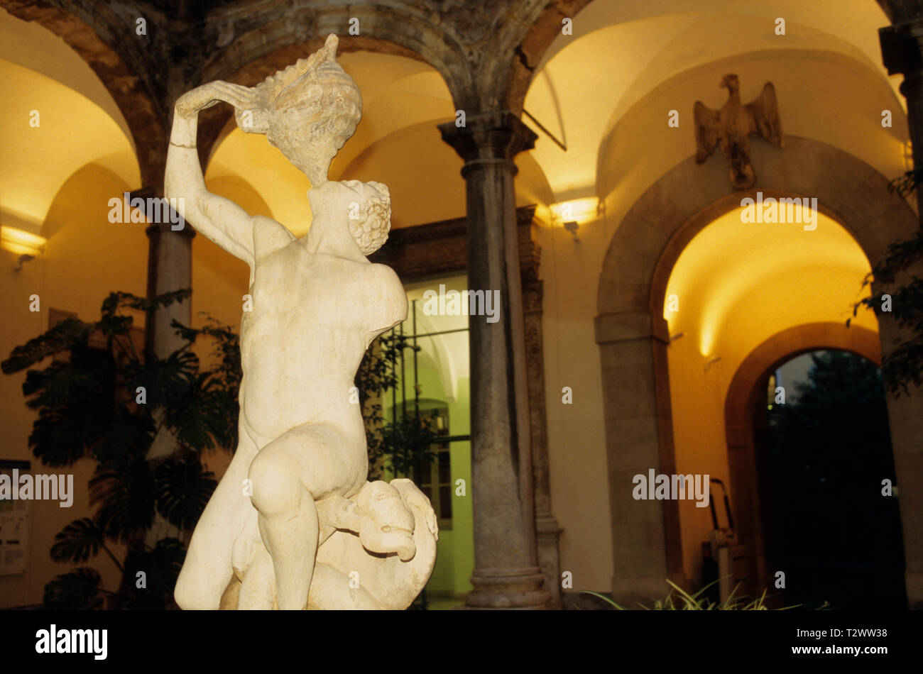 Museo Archeologico Regionale musée archéologique), Palerme, Sicile (Sicile), Italie Banque D'Images