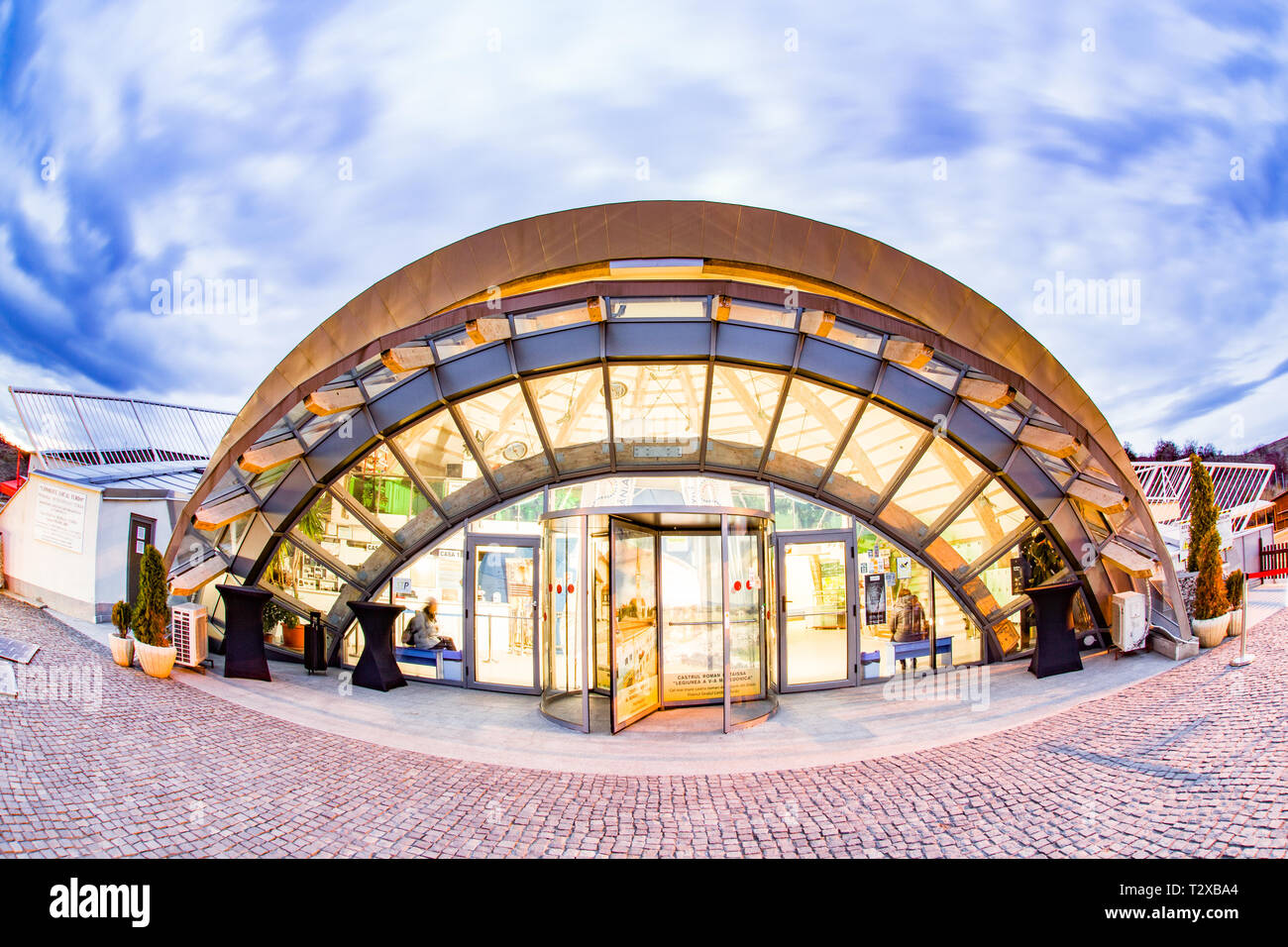 Entrée de la mine de sel de Turda Salina Banque D'Images