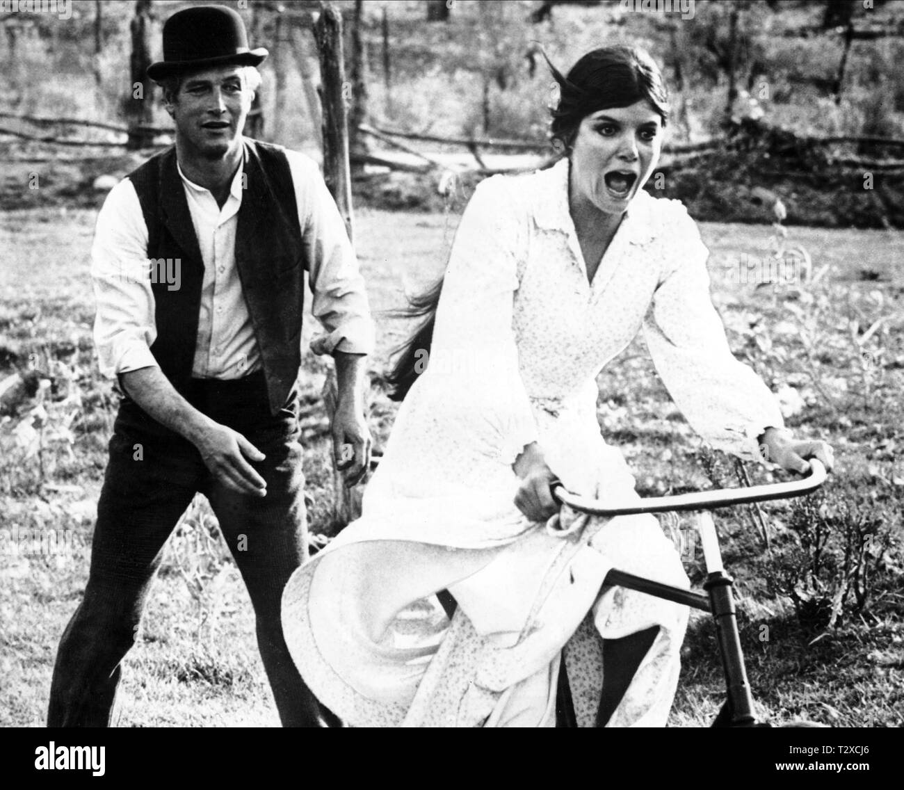 PAUL NEWMAN, KATHARINE ROSS, Butch Cassidy ET LE KID, 1969 Banque D'Images