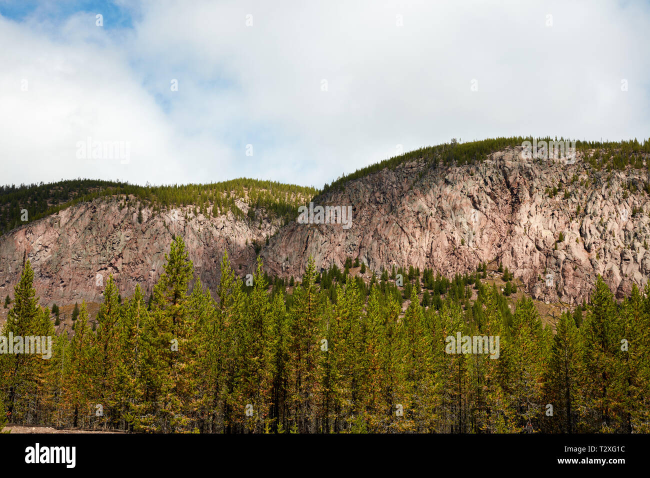 La caldeira de Yellowstone National Park rim Banque D'Images