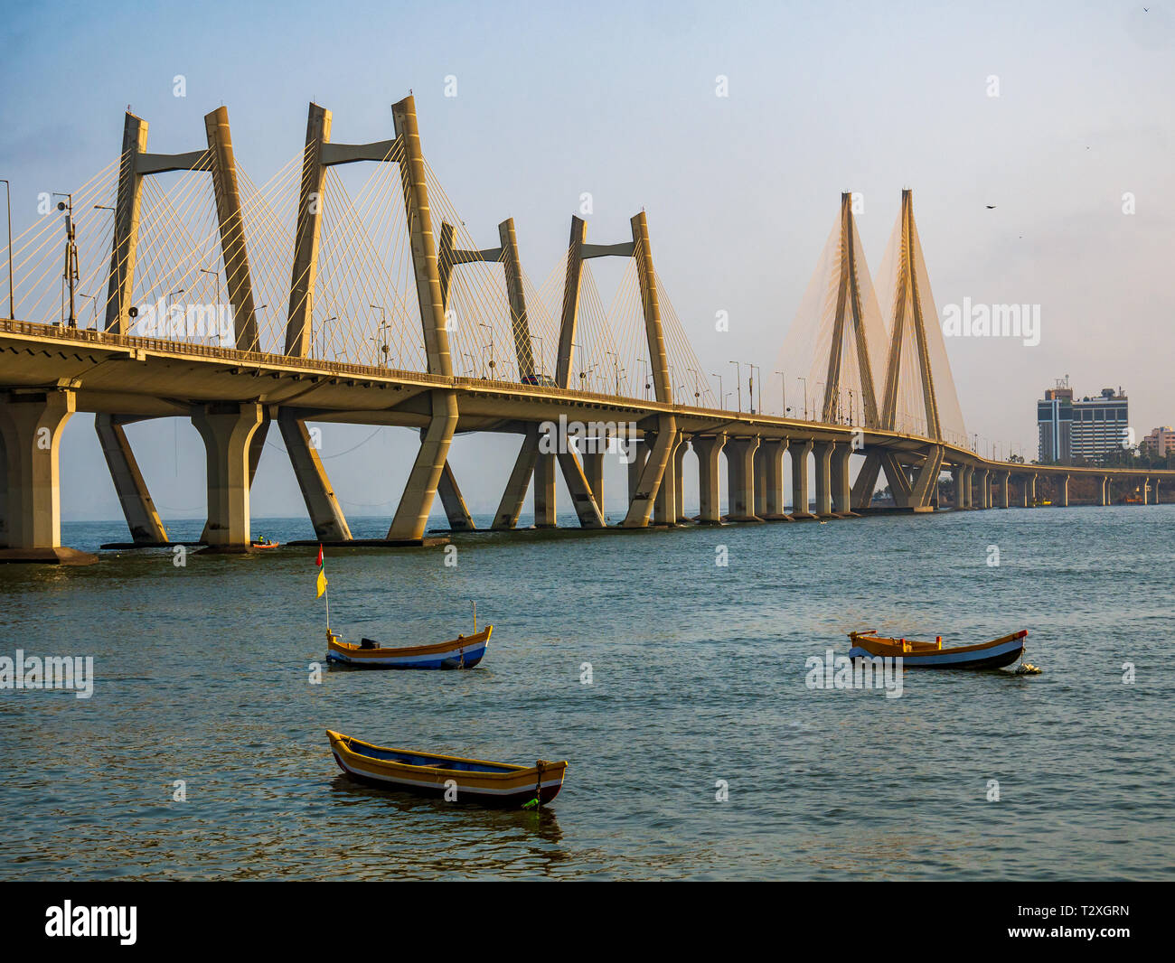 Bandra-Worli Sea Link, Mumbai. Rues de la région de Mumbai Banque D'Images