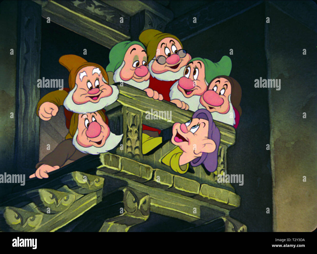 Les sept nains, Blanche Neige et les Sept Nains, 1937 Banque D'Images