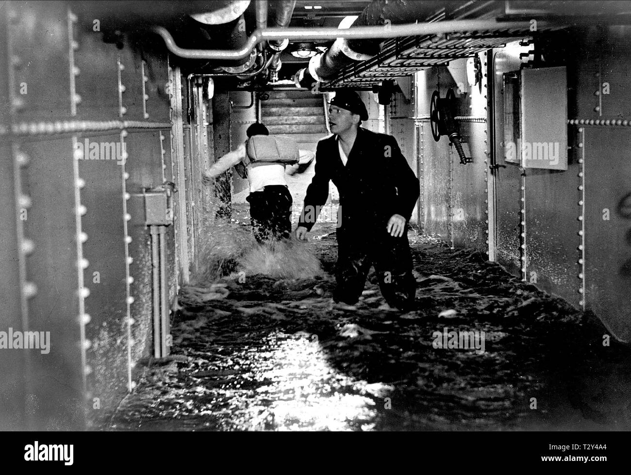 Scène d'inondation, TITANIC, 1943 Banque D'Images