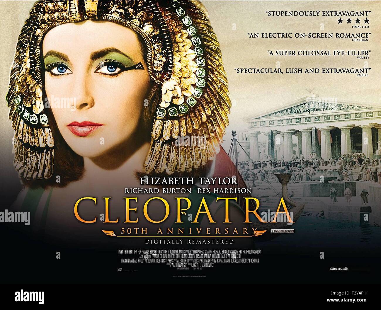 ELIZABETH TAYLOR, Cléopâtre, de l'affiche 1963 Banque D'Images