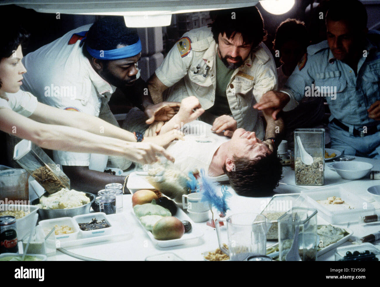 ALIEN, Sigourney Weaver, Yaphet Kotto, Tom Skerritt, JOHN HURT , Ian Holm, 1979 Banque D'Images