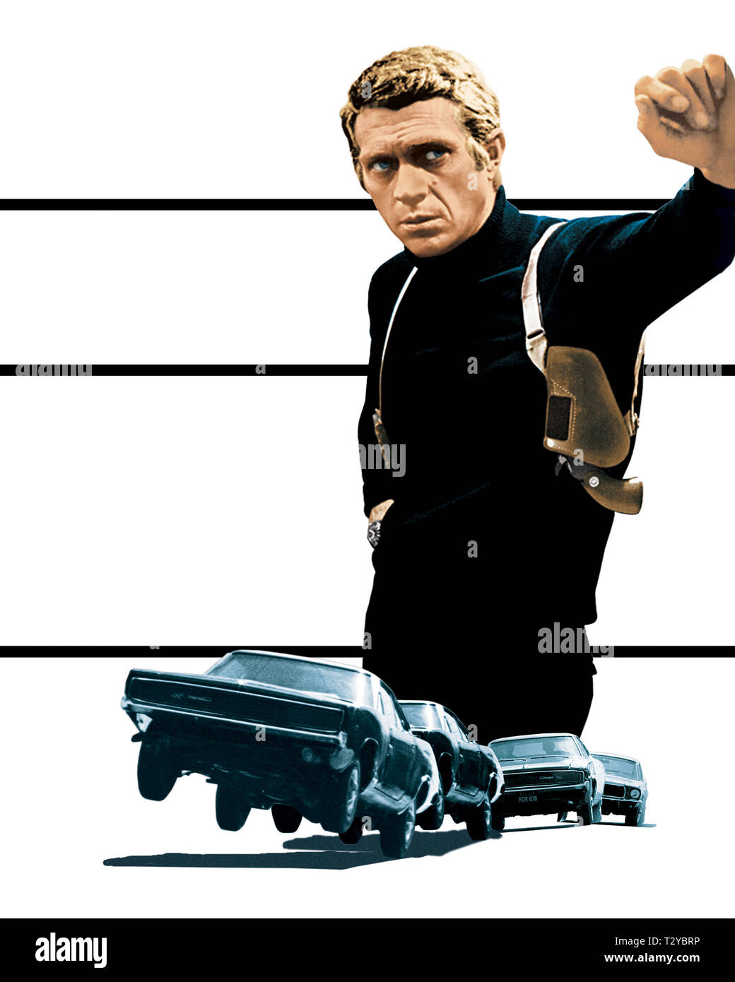 STEVE MCQUEEN, BULLITT, 1968 Banque D'Images