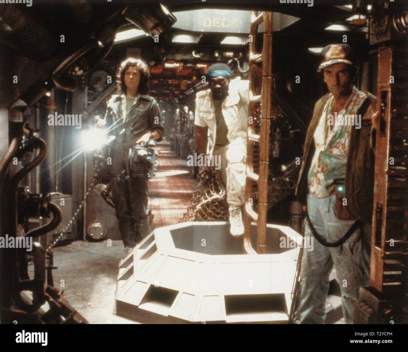 SIGOURNEY WEAVER, Yaphet Kotto, Harry Dean Stanton, ALIEN, 1979 Banque D'Images