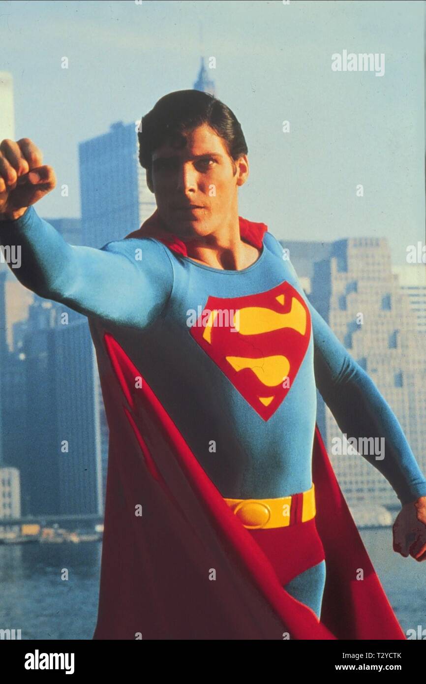 CHRISTOPHER REEVE, SUPERMAN, 1978 Banque D'Images