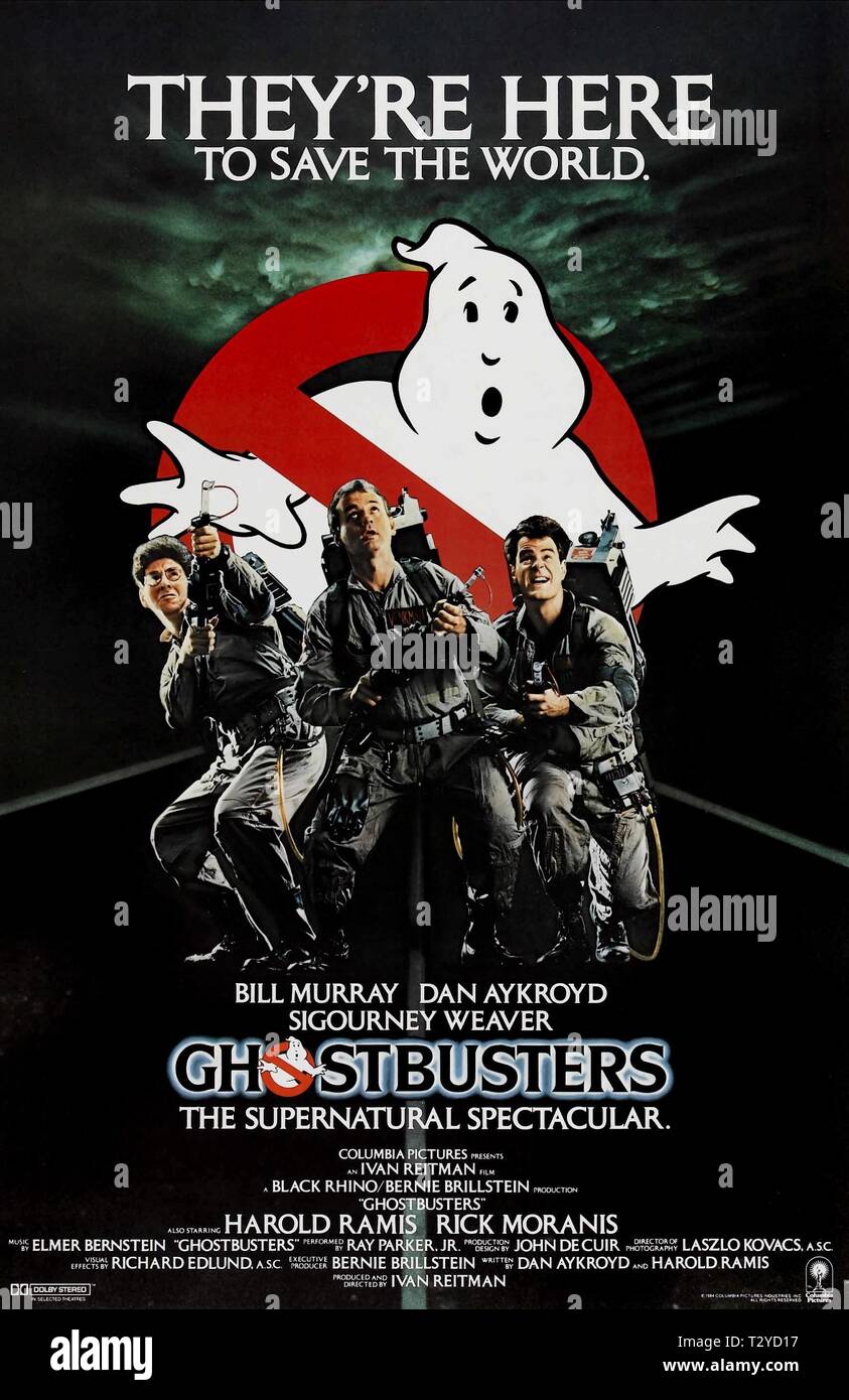 ghostbusters poster banque d image et photos alamy