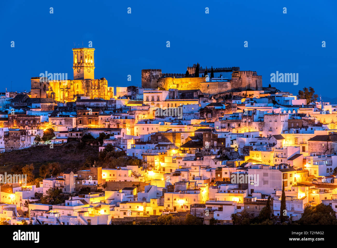 Arcos de la Frontera, Andalousie, Espagne Banque D'Images