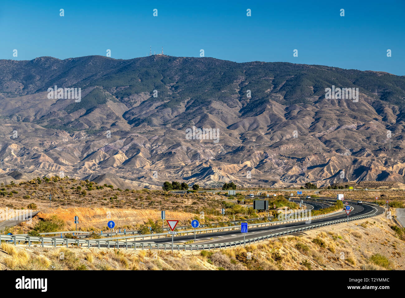 Tabernas, désert, Almeria, Andalousie, Espagne Banque D'Images