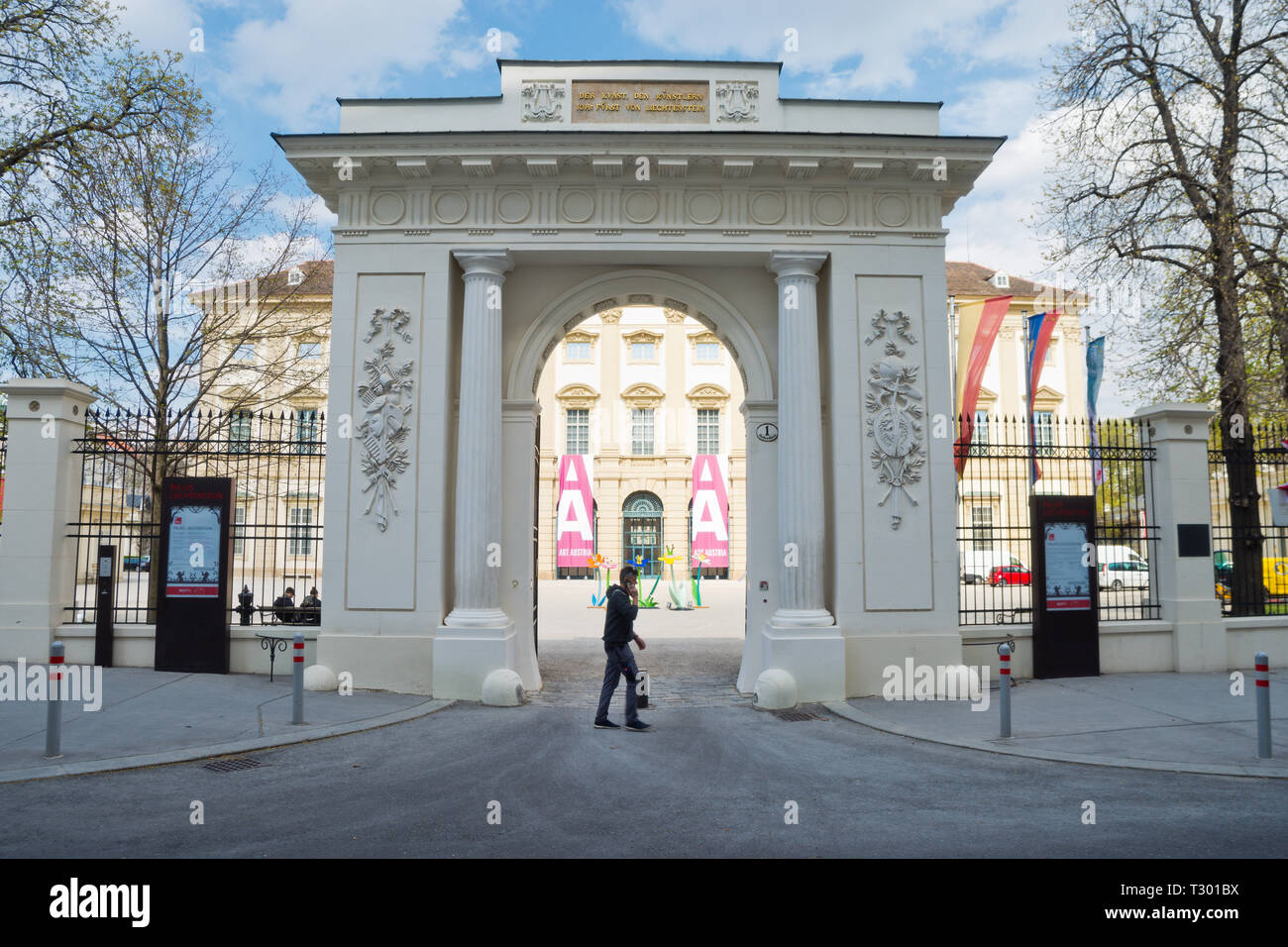 Palais Liechtenstein à Vienne Ville. Banque D'Images