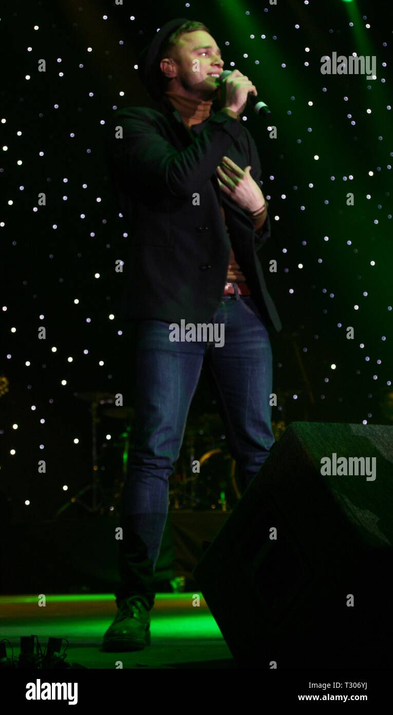 Liverpool, UK Olly murs s'effectue à Liverpool Mand S Bank Arena credit Ian Fairbrother/Alamy Stock Photos Banque D'Images