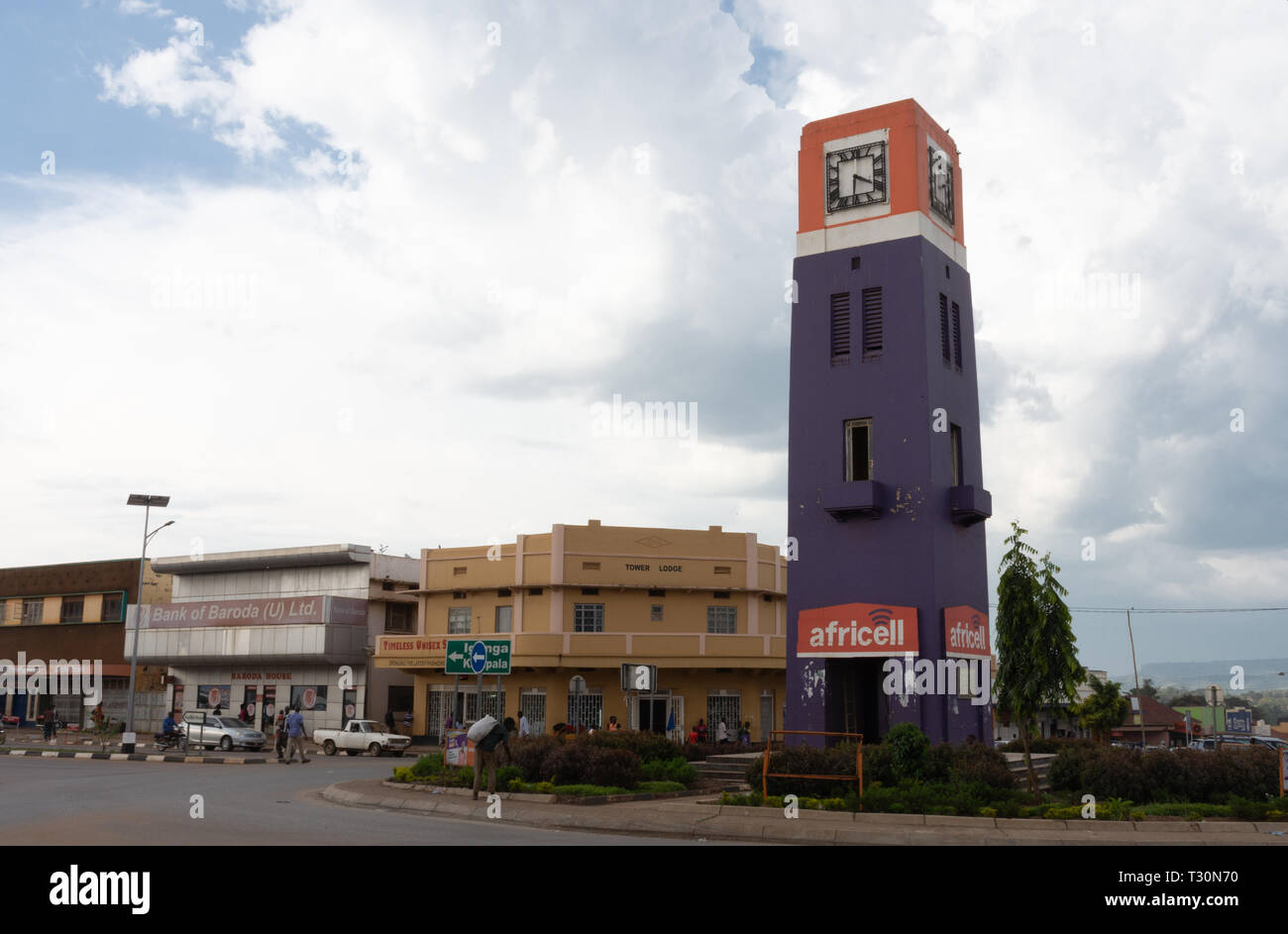 Tour de l'horloge de Mbale Banque D'Images