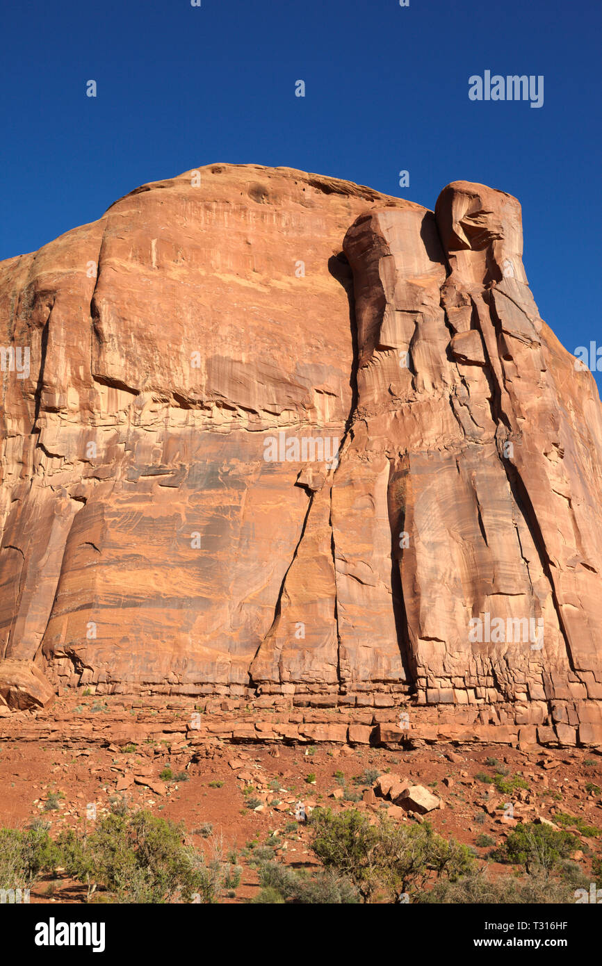 Mesa de Monument Valley, l'Amérique. Banque D'Images