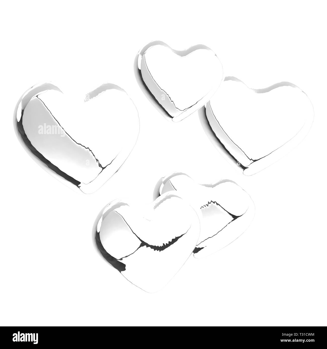 Concept du cœur. 3D render Banque D'Images