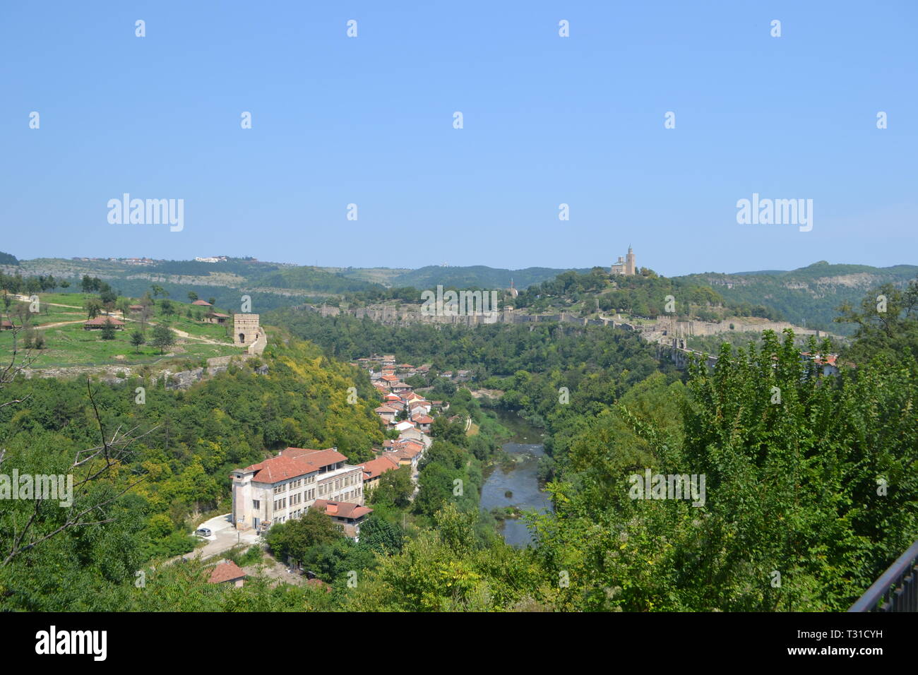 Avis de Veliko Tarnovo, Bulgarie Forteresse Tsarevets montrant Banque D'Images