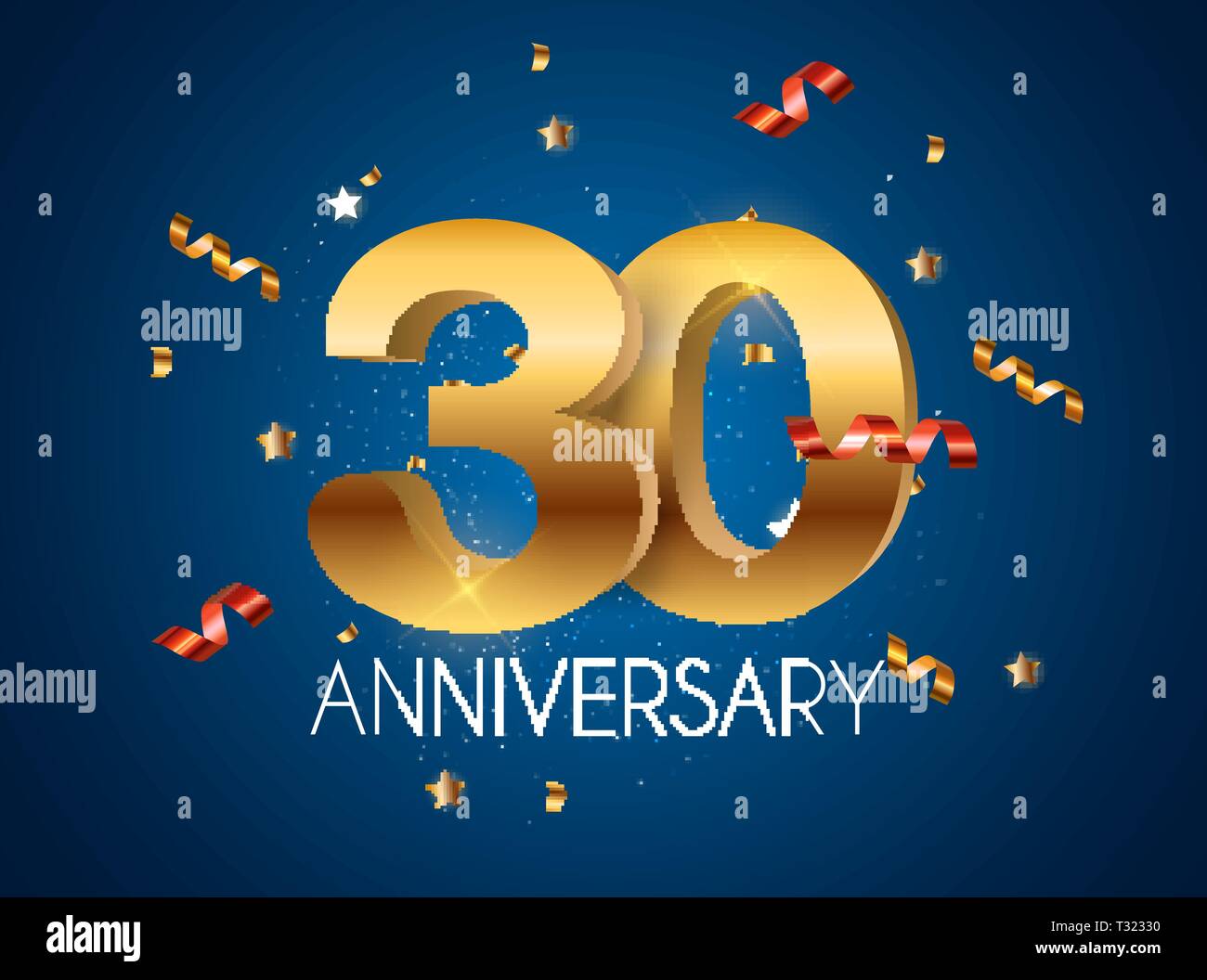 Logo modèle de 30 ans anniversaire EPS10 Vector Illustration Illustration de Vecteur