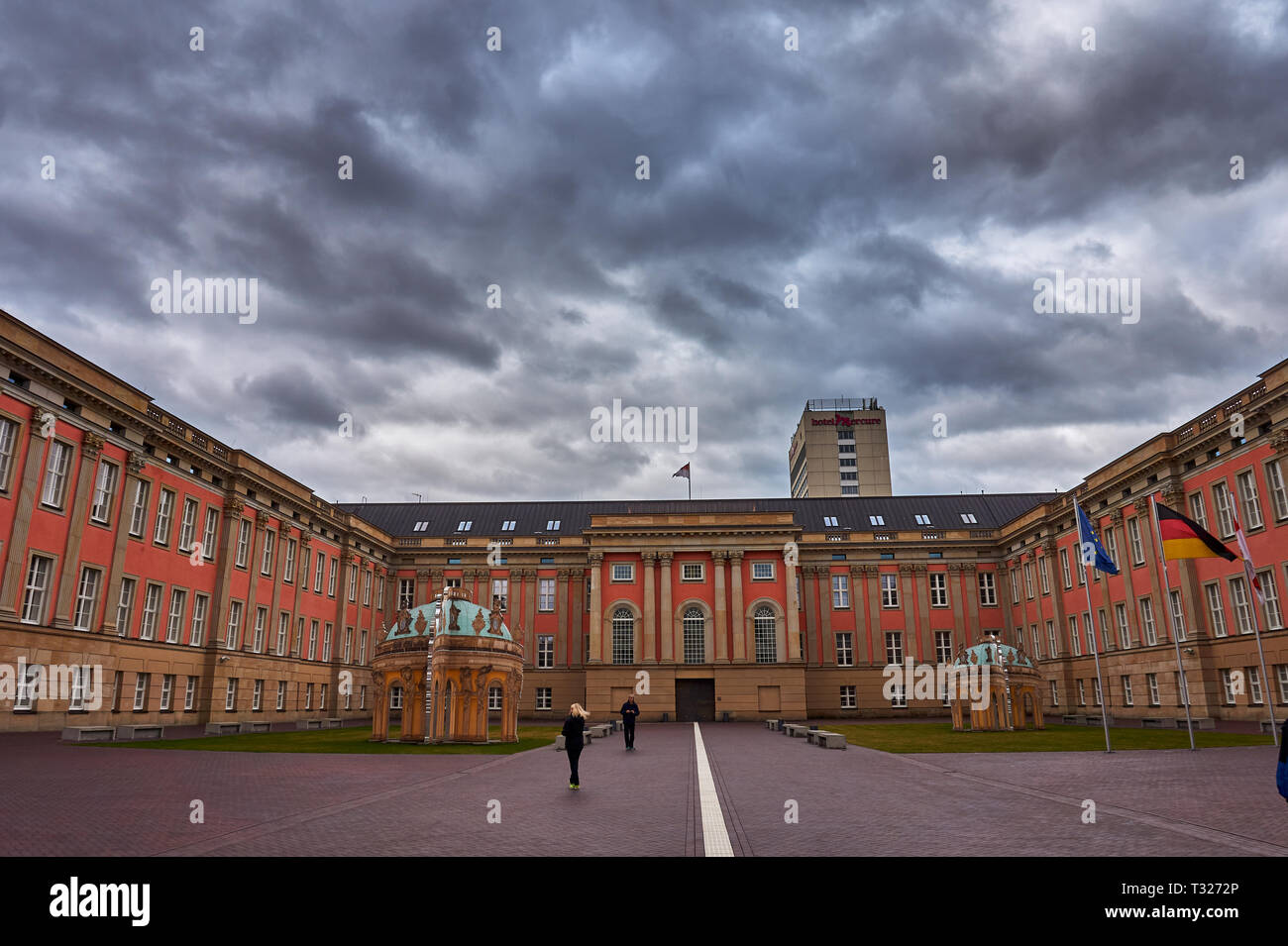 Architecture et Bâtiments à l'extérieur du Land ou le parlement de l'Etat de Brandebourg à Potsdam, Germany, Europe Banque D'Images