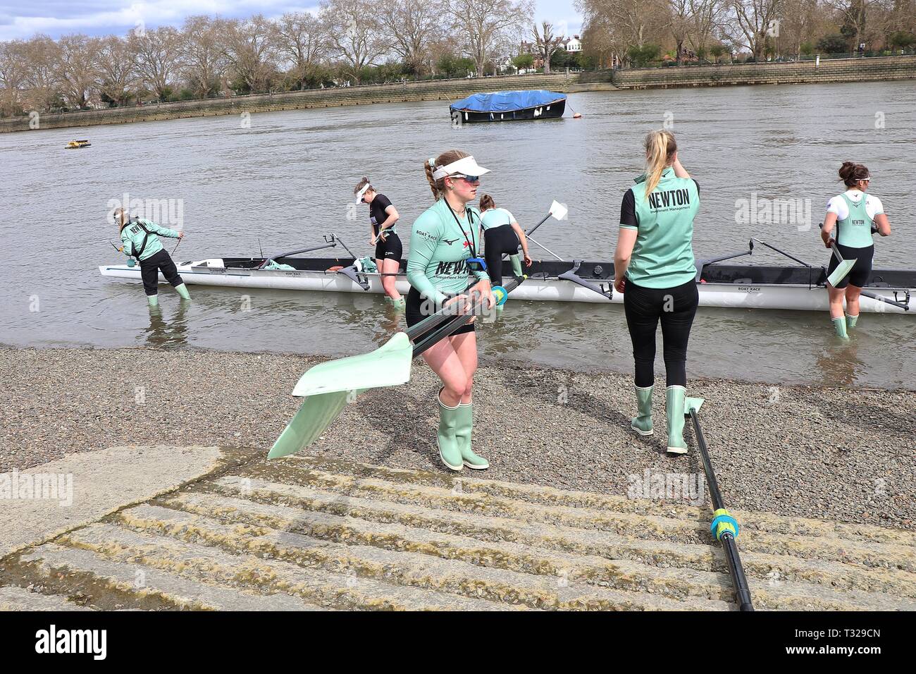 La Boat Race 2019 London UK Banque D'Images