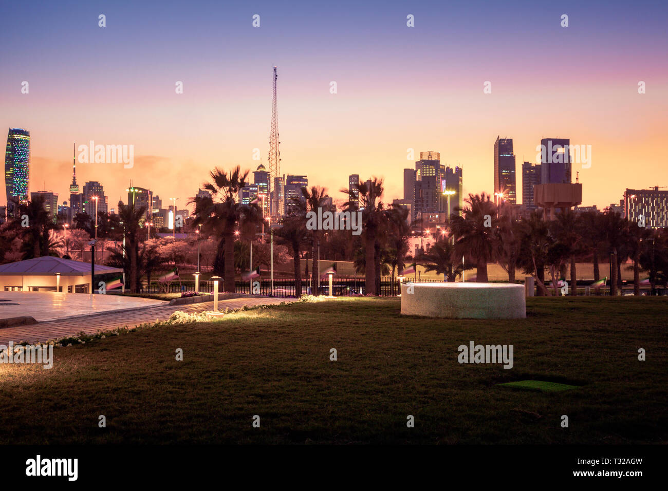 L'architecture de la ville de Koweït. La ville de Koweït, Koweït. Banque D'Images