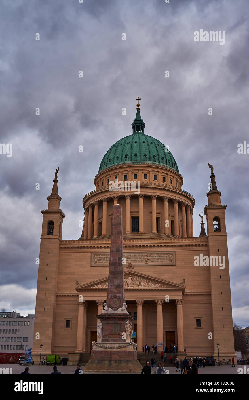 L'église Saint-Nicolas (Nikolaikirche), Potsdam, Allemagne, Europe. Banque D'Images