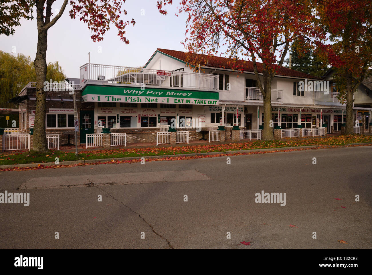Le restaurant Fish Net à Crescent Beach, Surrey (Colombie-Britannique) Banque D'Images