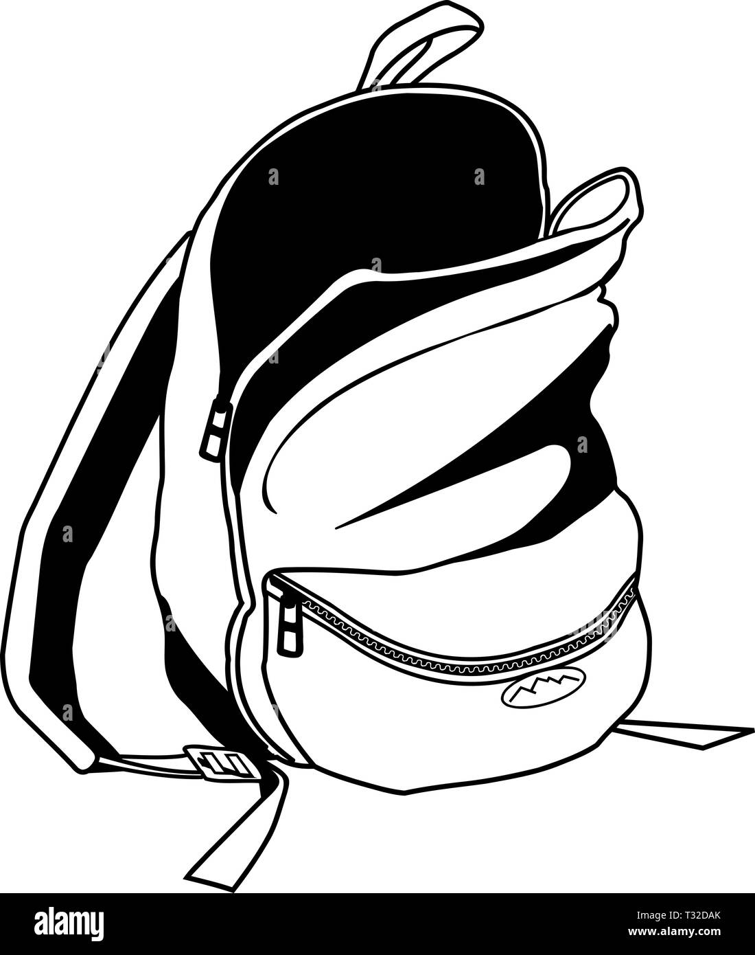 Back Pack Vector Illustration Illustration de Vecteur