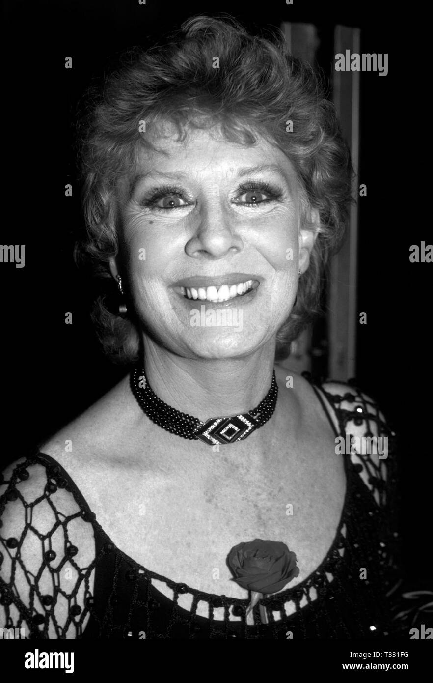 Gwen Verdon assiste à la 41e assemblée annuelle à la Tony Awards Mark Hellinger Theatre Le 7 juin 1987 à New York. Crédit : Walter Mcbride / MediaPunch Banque D'Images